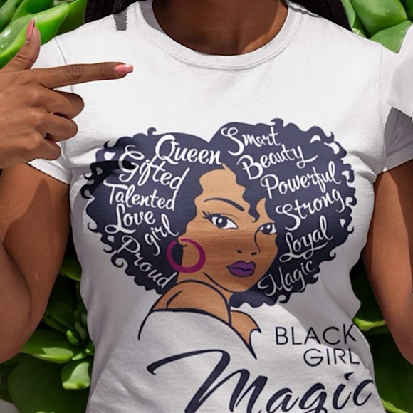Black Girl Magic Graphic Tee Shirt - Picture 7 of 16